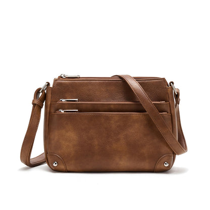 WESTBRONCO Crossbody Bags for Women, Medium Size Shoulder Handbags, Satchel Purse with Multi Zipper Pocket