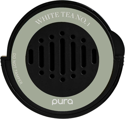 Pura Car Scent Refill - Fragrance for Pura Car Diffuser - Clean & Safe Luxury Diffuser Scent - Long-Lasting Fragrance for 30 Days of Aroma - Teak & Leather