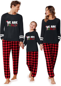 Ekouaer Family Christmas Pajamas Matching Sets Long Sleeve Couple Pjs Holiday Sleepwear Soft Loungewear with Pockets