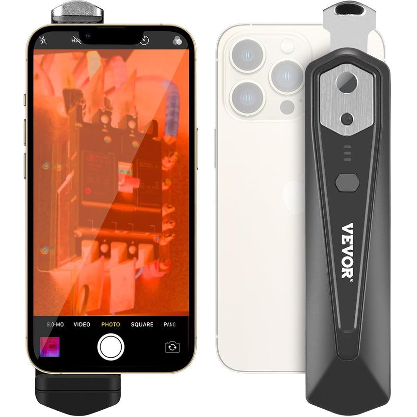 VEVOR Thermal Imaging Camera, 320 x 240 Pixels Super Resolution, 25Hz Refresh Rate Infrared Camera with -4 to 752°F Temperature Range, 32G Built-in SD Card, and Rechargeable Li-ion Battery