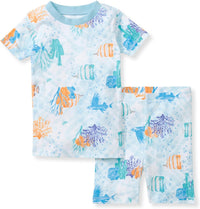 Burt's Bees Baby Girls' Pajamas, 2-Piece Long Sleeve Tee and Pants Organic Cotton PJ Set