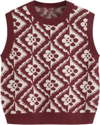 CIDER Sweater Vest Women Sleeveless Cropped Sweaters Cute Graphic Tank Tops Old Money Clothes Fall Outfits
