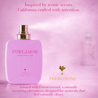 PUREAMOR Pheromone Perfume for Women, Moonlight Mellow Extrait de Parfum - Long Lasting Sweet Floral Gourmand Scent, 30% High Concentration, Full Size Fragrance Spray, 1.0 oz / 30 ml