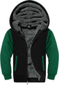 SWISSWELL Hooded Jacket for Boys Full Zip Ultra Soft Sherpa Fleece Hoodie Sweatshirt for Kids School Hooded Outerwear