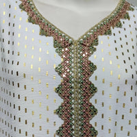 FPOVFPO Women's Muslim Abaya One-Piece V Neck Bronzing Dress Islamic Full Length Kaftan Daily Casual