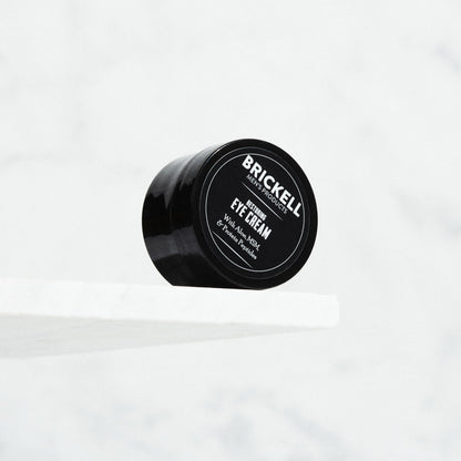 Brickell Men's Restoring Under Eye Cream for Men, Natural and Organic Anti Aging Eye Balm To Reduce Puffiness, Wrinkles, Dark Circles, Crows Feet and Under Eye Bags, 0.5 Ounce, Unscented