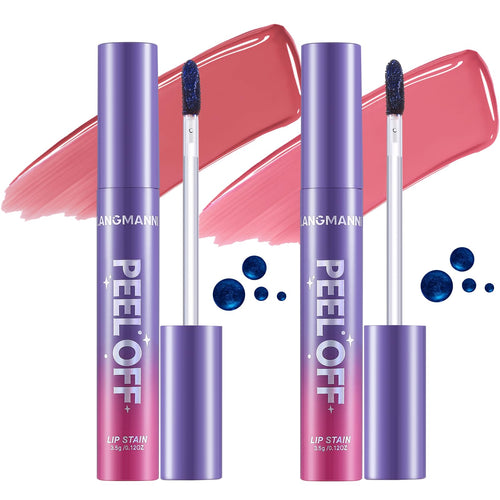 Jolilab Quick Lip Stain Peel Off,Wipe Off,Waterproof,Transfer proof,Highly Pigmented,Ultra Long Lasting Peel Off Lip Makeup With Matte finish for All-day Wear.（#03+04）