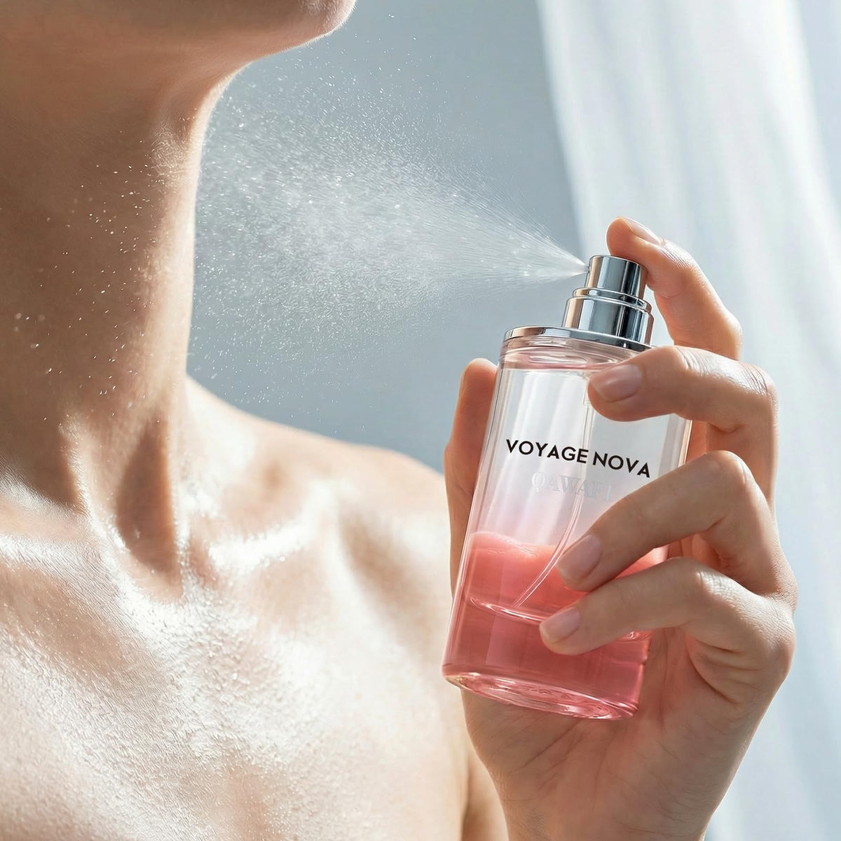 Voyage Nova Eau de Parfum for Women, Lychee Bergamot Ginger, Rose Peony Cocoa Blossom, Elegant Patchouli, Long Lasting Spring Fall Perfume, 100ml & 3.4 fl oz
