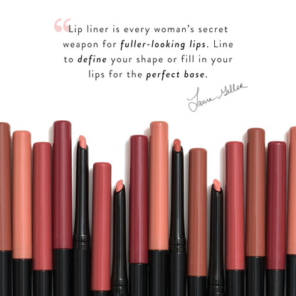LAURA GELLER NEW YORK Modern Classic Lip Liner, Luxurious Creamy Long Lasting Lip Liner, Prevents Feathering and Fading, Purely Pink