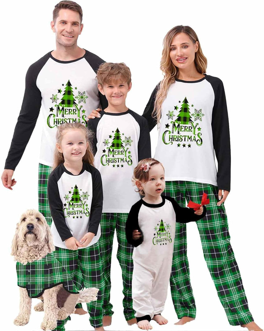 VS&LLWQ Family Christmas Pjs Matching Sets Christmas Pajamas for Family Christmas Elf Pjs Holiday Xmas Jammies Set