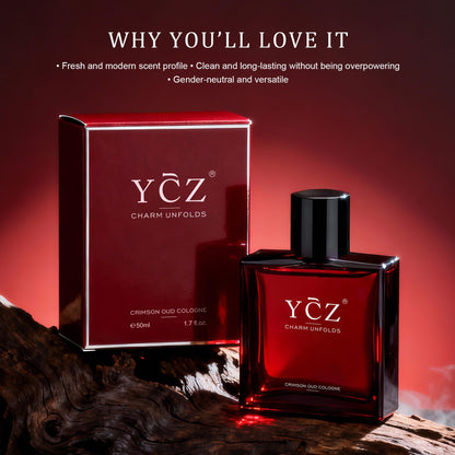 Ycz Midnight Marine Eau de Parfum for Men, 1.7 Fl Oz (50 mL), Long-Lasting Cologne, Fresh Marine & Woody Fragrance with Grapefruit, Ginger and Cedar Notes for Daily Wear, Date Night and Gifts