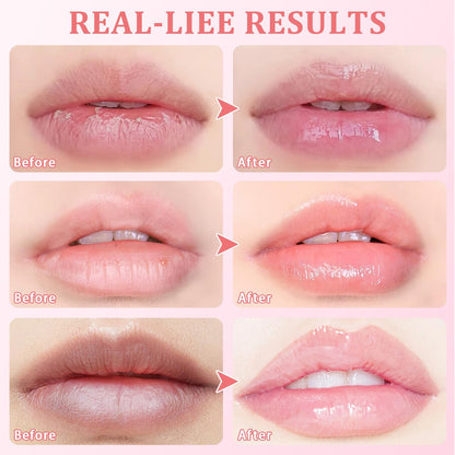 6 PCS Bee Lip Balm Honey Pot, Honey Strawberry Watermelon Apple Vanilla Peach Bee Lip Balm Sleeping Lip Mask Overnight with Sticks, Honey Pot Lip Balm Exfoliating Prevention Dry and Crack Lip Scrubs