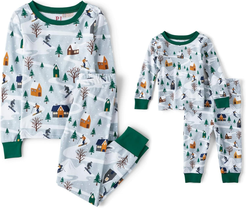 The Children's Place Family Matching, Christmas and Holiday Pajama Sets, Cotton