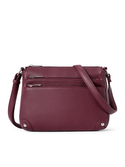 WESTBRONCO Crossbody Bags for Women, Medium Size Shoulder Handbags, Satchel Purse with Multi Zipper Pocket