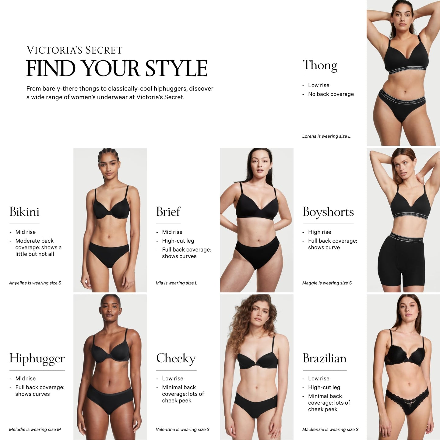 Victoria's Secret 7-Pack Lace-Trim Cotton Cheeky Panties