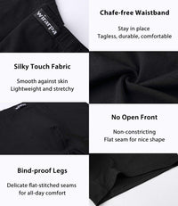 wirarpa Men's Breathable Modal Microfiber Trunks Underwear Covered Band Multipack