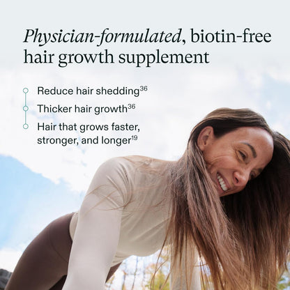 Nutrafol Women's Hair Growth Supplements, For Women 18-44 Years Old, Clinically Tested for Visibly Thicker, Stronger Hair, 100% Vegan Ingredients, Dermatologist Recommended - 1 Month Supply