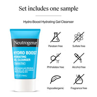 Neutrogena Rapid Wrinkle Repair Retinol Face Moisturizer Night Cream, Anti-Aging Face Cream with Retinol & Hyaluronic Acid, 1 fl. oz + Trial Size Hydro Boost Facial Cleanser, 0.5 fl. oz