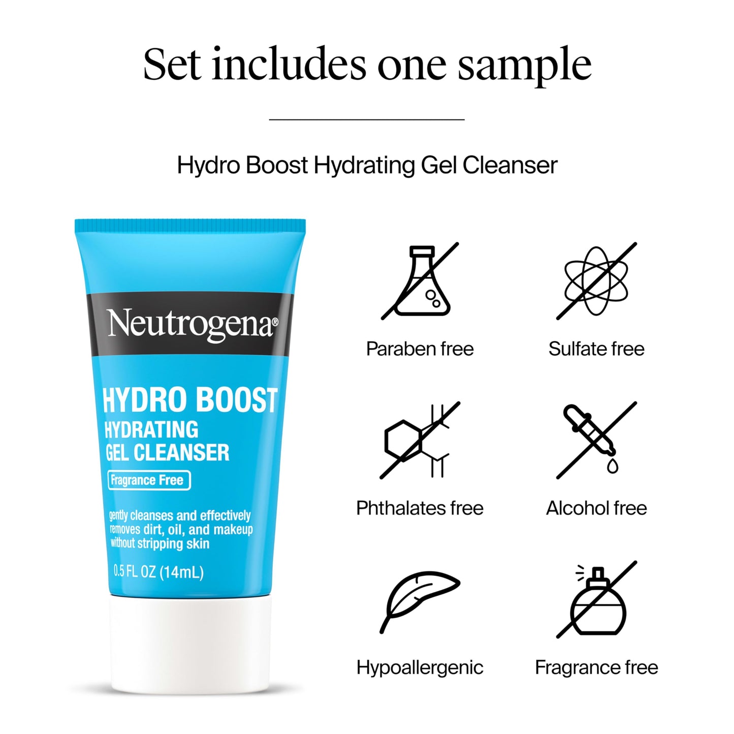Neutrogena Rapid Tone Repair Retinol + Vitamin C Face Moisturizer, Dark Spot Corrector, Anti-Aging Face Cream for Even Tone 1.7 oz + Trial Size Hydro Boost Facial Cleanser, 0.5 fl. oz
