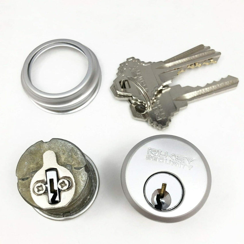 2 Mortise Lock Cylinders 1" for Commercial Store Front Entry Door Adams Rite