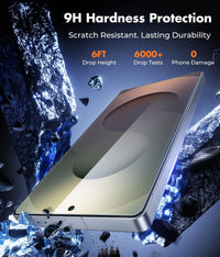 UNBREAKcable Screen Protector for Samsung Galaxy S25 Ultra [3-Pack] [9H] [Fingerprint Friendly] [HD Clarity] [Anti-Scratch] [Bubble-Free] [Easy Installation] Tempered Glass 6.9 Inch