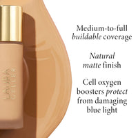 LAURA GELLER Double Take Liquid Foundation | Medium to Full Coverage, Natural Matte Finish, Medium