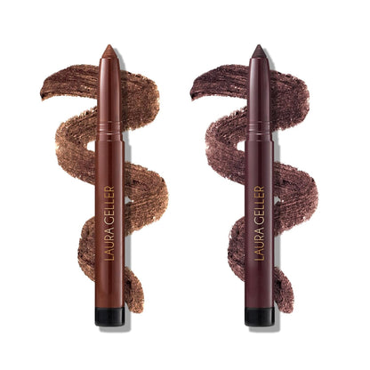 LAURA GELLER NEW YORK Kajal Longwear Kohl Eyeliner Pencil with Caffeine, Smooth & Blendable Makeup, Deep Black