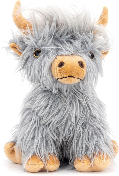 Marysun Microwavable Highland Cow Stuffed Animal - Weighted Stuffed Animal Plush, Heating Pad, Cozy Gift for Girls|Women|Kids|Elderly People