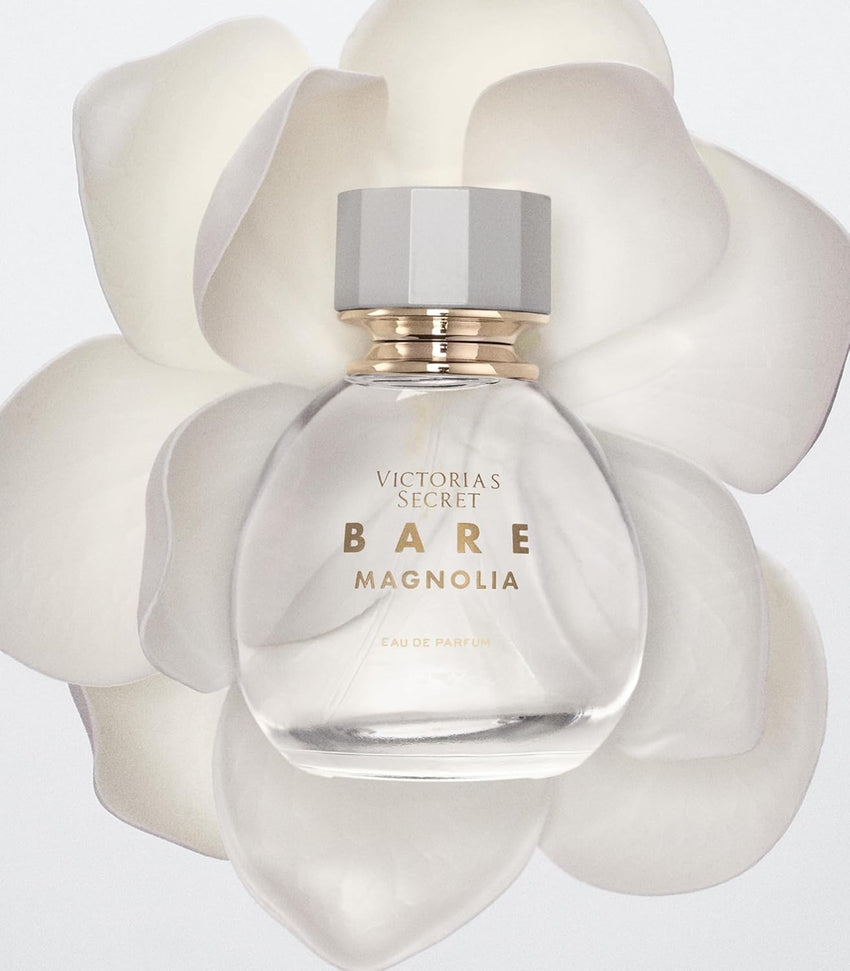Victoria's Secret Bare Magnolia Eau de Parfum, Notes of Orange Flower, Wood & Vanilla Musk, Perfumes for Women (3.4 oz)