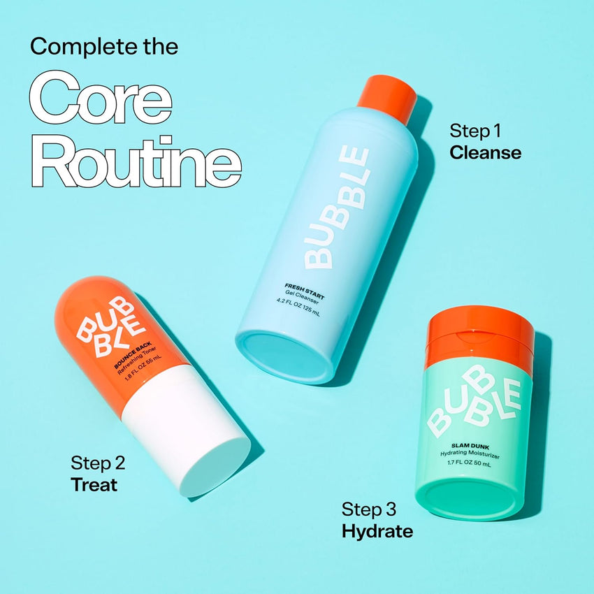 Bubble Skincare Slam Dunk Hydrating Face Moisturizer - Lightweight Face Lotion With Vitamin E + Aloe Vera - Daily Facial Moisturizer for Normal + Dry Skin - Skin Care with Blue Light Protection (50ml)