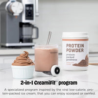 Ninja CREAMi Scoop & Swirl Ice Cream and Soft Serve Maker, Sorbet, Milkshake, Frozen Yogurt, Low Calories Program & More, 13-in-1, Soft Serve Handle & (2) CREAMi 2-in-1 16oz Pints, NC701