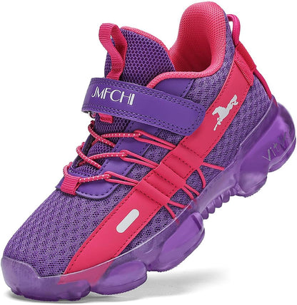 JMFCHI Boys Girls Kids' Sneakers Knitted Mesh Sports Shoes Breathable Lightweight Running Shoes for Kids Fashion Athletic Casual Shoes