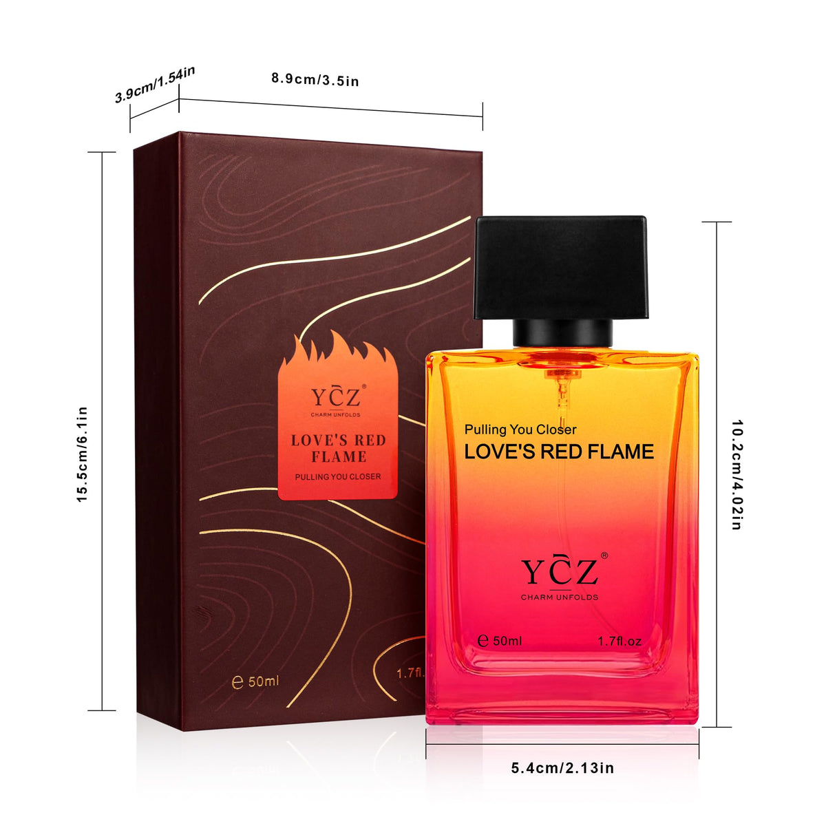 Ycz Midnight Marine Eau de Parfum for Men, 1.7 Fl Oz (50 mL), Long-Lasting Cologne, Fresh Marine & Woody Fragrance with Grapefruit, Ginger and Cedar Notes for Daily Wear, Date Night and Gifts