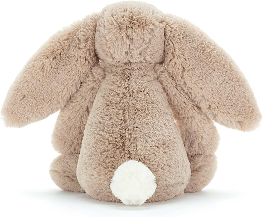 Jellycat Bashful Beige Bunny Stuffed Animal, Medium 12 inches - Rabbit and Bunny Plush Toy - Classic Children's Gift