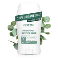 Carpe Underarm Antiperspirant and Deodorant, Clinical strength with Rose Water scent, Combat excessive sweating Stay fresh and dry, Great for hyperhidrosis