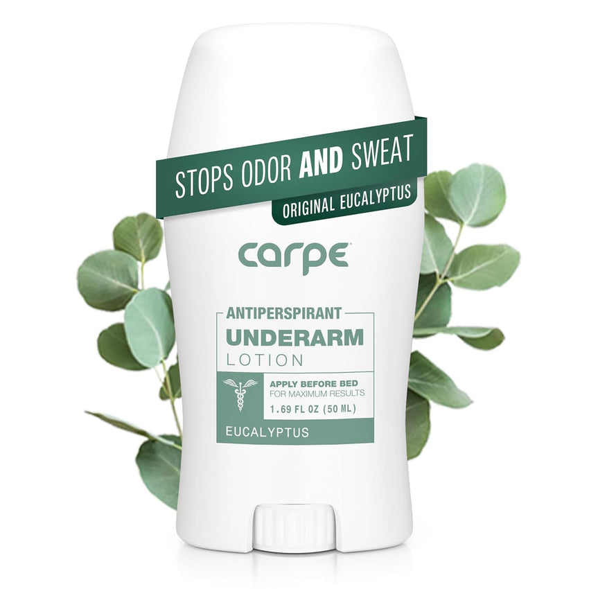 Carpe Underarm Antiperspirant and Deodorant, Clinical strength with Rose Water scent, Combat excessive sweating Stay fresh and dry, Great for hyperhidrosis