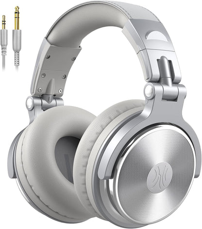 OneOdio Wired Over Ear Headphones Hi-Res Studio Monitor & Mixing DJ Stereo Headsets with 50mm Drivers and 1/4 to 3.5mm Jack for AMP Computer Recording Podcast Keyboard Guitar Laptop - Black