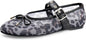 Gothictor Women's Mesh Ballet Flats Round Toe Leopard Mary Jane Shoes Women | Cushioned Comfort, Easy to Style, Buckle Strap, Cheetah Print, Ballerina, Breathable, Lightweight, Dressy Casual, Non-Slip