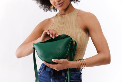 Portland Leather Goods Koala Sling Bag – Leather Sling with Adjustable Strap – Handmade from the Finest Full-Grain Hides