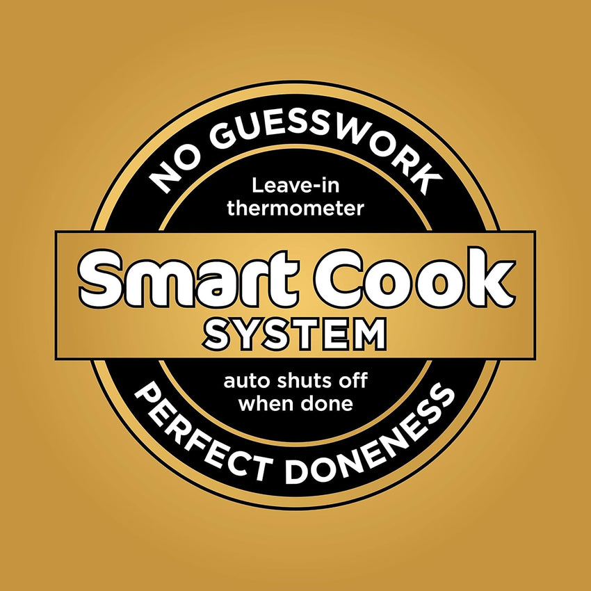 Ninja DZ550 Foodi 10 Quart 6-in-1 DualZone Smart XL Air Fryer with 2 Independent Baskets, Smart Cook Thermometer for Perfect Doneness, Match Cook & Smart Finish to Roast, Dehydrate & More, Grey
