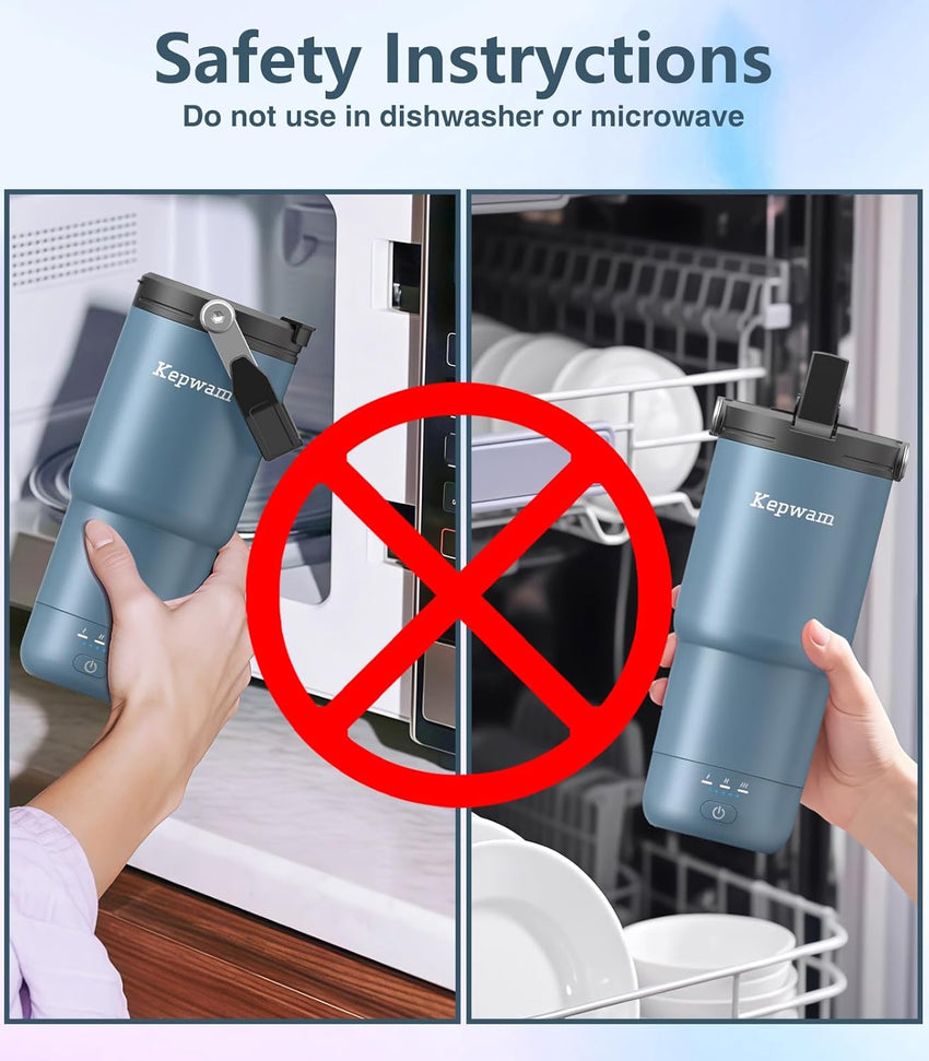 Self-Heating Travel Mug 20oz, Temperature-Controlled Coffee Warmer Mug, Smart Travel Coffee Mug Keep Coffee Drinks Hot, Heated Mug Great for Driver Outdoor Fits Car Cup Holders