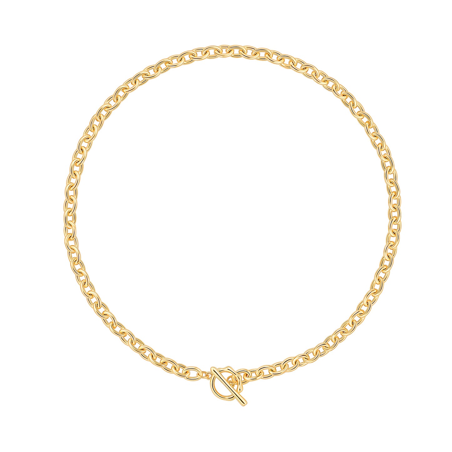 Aobei Pearl 18K Gold Plated Paperclip Chain Choker Satellite Chain Freshwater Cultured Biwa Pearl Pendant Necklace Dainty Turquoise Jewelry for Women