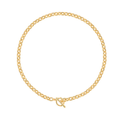 Aobei Pearl 18K Gold Plated Paperclip Chain Choker Satellite Chain Freshwater Cultured Biwa Pearl Pendant Necklace Dainty Turquoise Jewelry for Women