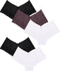 Sexy Underwear Panties for Women Cheeky V Waist Lace Boyshorts Plus Size Underwear Women 5 Pack