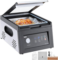 VEVOR Chamber Vacuum Sealer, 380W Vacuum Pump Power, Sealing Bag Packing Machine for Wet Foods, Meat, Compact Design with 11.5 in Sealing Length, Ideal Commercial Sealer for Professional and Home Use