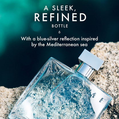 Azzaro Chrome Eau de Toilette - Fresh Aquatic Mens Cologne - Citrus, Woody, Musky Fragrance -Fresh Notes of Bergamot - Everyday Wear - Classic Summer Beach Scent - Luxury Perfumes for Men