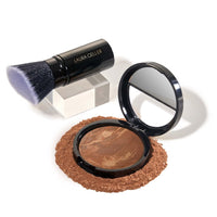 LAURA GELLER NEW YORK Baked Balance-n-Brighten Foundation with Kabuki Brush Makeup Set, Light