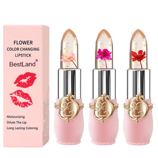 1 Count (Pack of 3)Flower Jelly Lipstick 010203