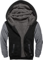 SWISSWELL Hooded Jacket for Boys Full Zip Ultra Soft Sherpa Fleece Hoodie Sweatshirt for Kids School Hooded Outerwear