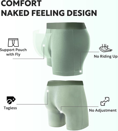 DAVID ARCHY Men's Ultra Soft Underwear Micro Modal Breathable Moisture Wicking Seamless Underwear for Men Multipack